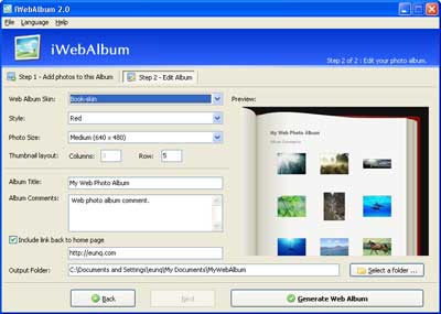 web photo album software free